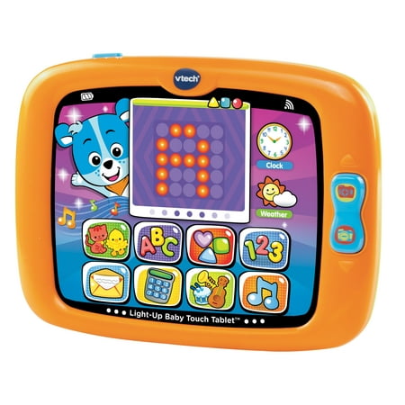 VTech Light-Up Baby Touch Tablet, Learning Toy for Baby, Orange