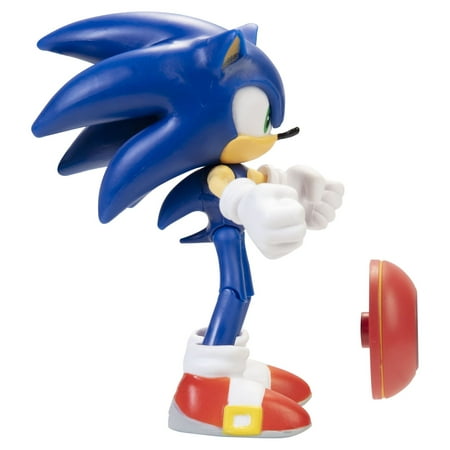 Sonic the Hedgehog 4'' Articulated Figure with Star Spring Accessory Toy