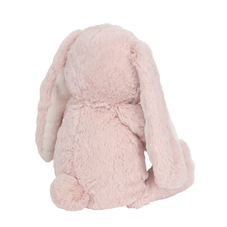 Lambs & Ivy Botanical Baby Plush Pink Bunny Stuffed Animal Toy - Hip Hop