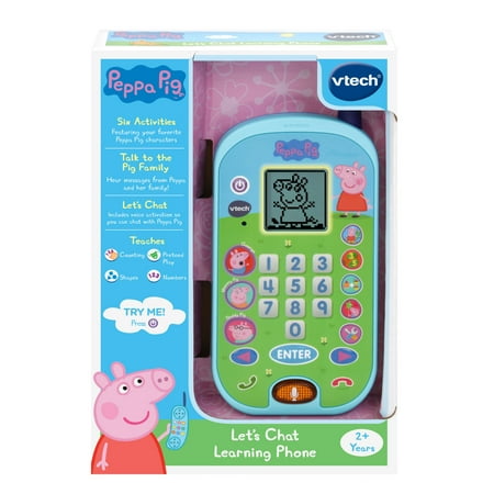 VTech Peppa Pig Let's Chat Learning Phone, Baby and Toddler Toys