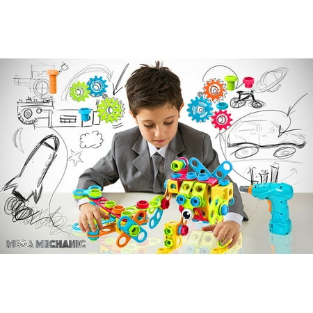 Contixo ST3 Engineering Building Set - STEM Toy Building Blocks, Preschool Learning, 223 pcs