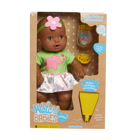 WaterBabies My First Baby Doll, Support a Partnership with charity: water, Water Filled Baby Doll, Kids Toys for Ages 3 Up, Gifts and Presents