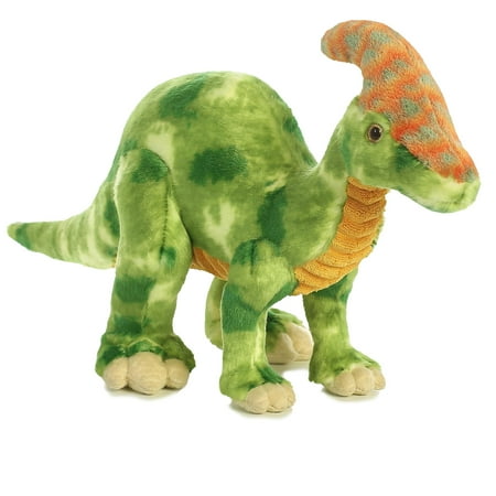 Aurora - Large Green Dinos & Dragons - 16" Parasaurolophus - Ferocious Stuffed Animal