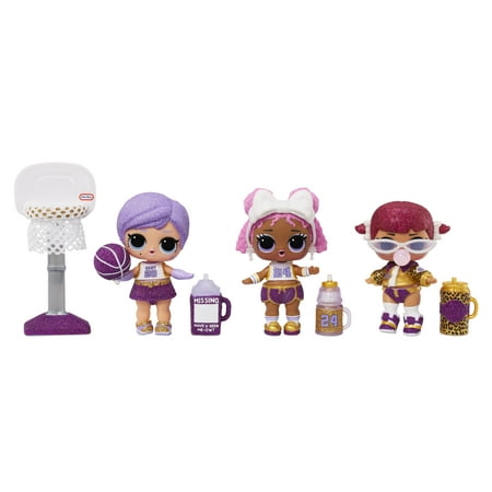 LOL Surprise All-Star B.B.s Sports Sparkly Basketball Series Dolls with 8 Surprises, Great Gift for Kids Ages 4 5 6+