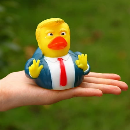 1PCS Trump Rubber Duck Bath Toy Shower Water Floating US President Baby Toy Water Toy Shower Duck Child Bath Float