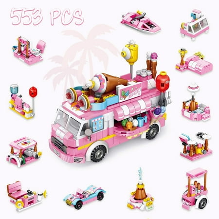 Autumn Building Sets Ice Cream Truck, Different Models Construction, Educational Toy