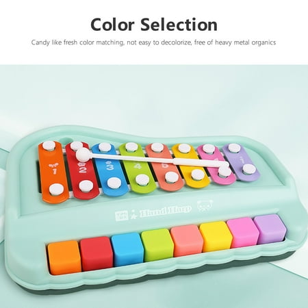 Winter Savings Clearance! SuoKom 2 In 1 Baby Piano Xylophone Toy For Toddlers 1-3 Years Old, 8 Multicolored Key Keyboard Xylophone Piano, Preschool Educational Musical Learning Instruments Toy