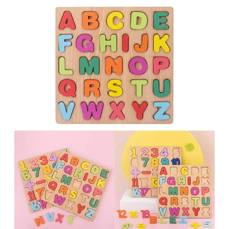 Wood ABC Alphabet Letter Puzzle Pre-school Developmental Party Toys for Kids