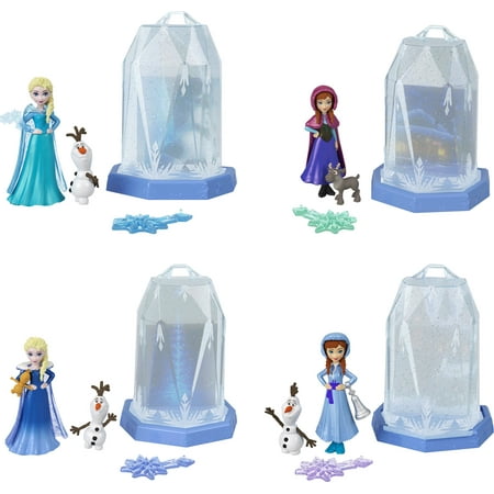 Disney Frozen Ice Reveal Surprise Small Doll with Ice Gel, Friend & Play Pieces (Dolls May Vary)