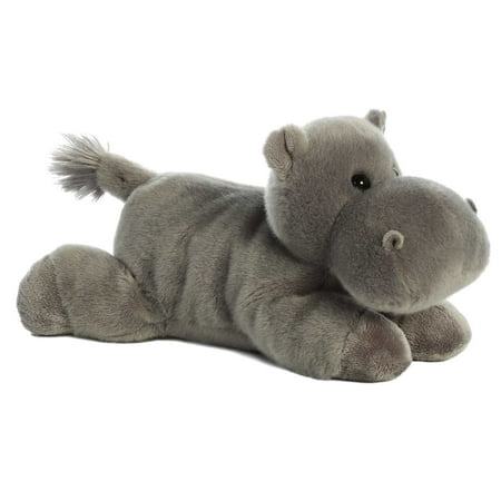 Aurora - Medium Gray Flopsie - 12" Howie Hippo - Adorable Stuffed Animal