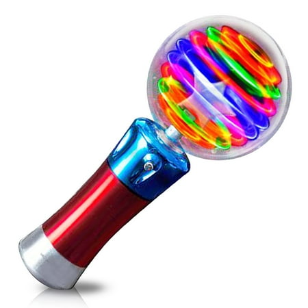 ArtCreativity Light up Toy for Kids - LED Spinning Magic Ball Wand Visual Sensory Toy for Boys and Girls