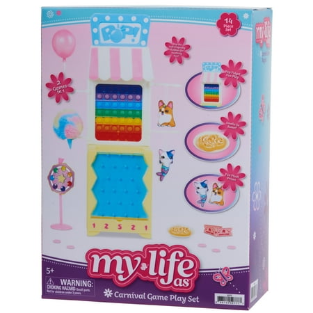 My Life As Carnival Game 14-piece Accessory Set for Dolls, Kids Toys for Ages 5 up, Walmart Exclusive