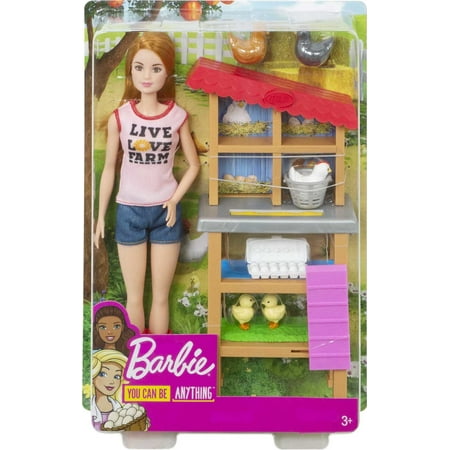 Barbie Careers Chicken Farmer Doll & Chicken Coop Playset