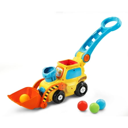 VTech Pop-a-Balls - Push and Pop Bulldozer Push & Pull Toys with Accessories Included, Baby and Toddler Toys